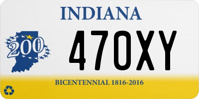 IN license plate 470XY