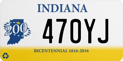 IN license plate 470YJ