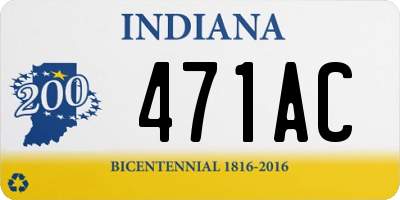 IN license plate 471AC