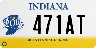 IN license plate 471AT