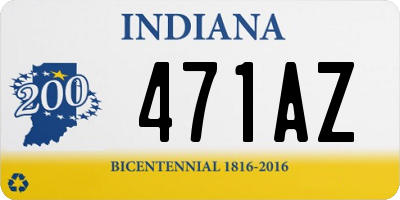 IN license plate 471AZ