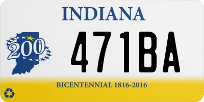 IN license plate 471BA