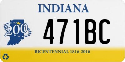 IN license plate 471BC