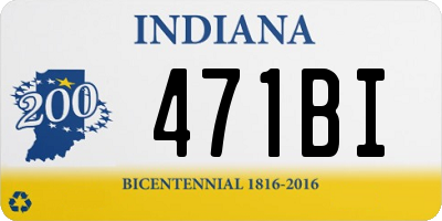IN license plate 471BI