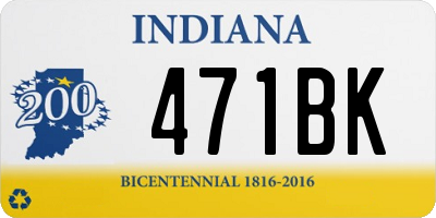 IN license plate 471BK