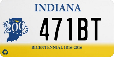 IN license plate 471BT