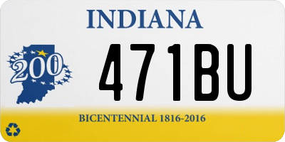 IN license plate 471BU