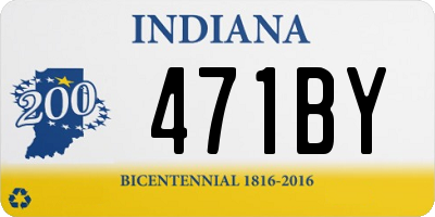 IN license plate 471BY