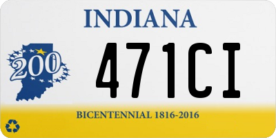 IN license plate 471CI