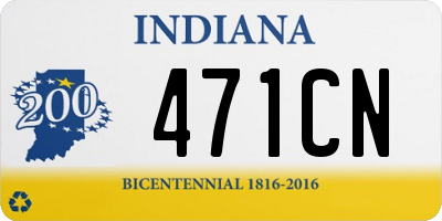 IN license plate 471CN