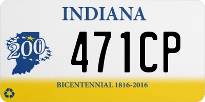 IN license plate 471CP