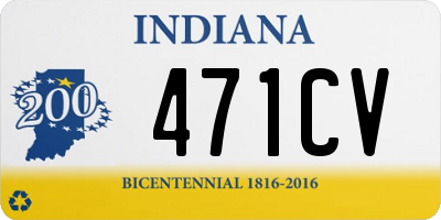 IN license plate 471CV