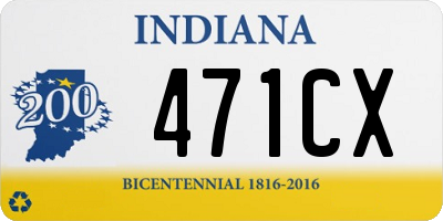 IN license plate 471CX