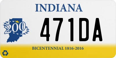 IN license plate 471DA