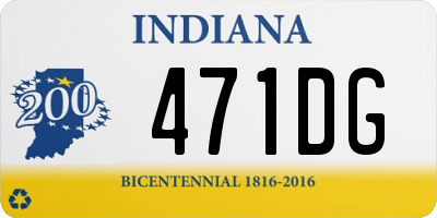 IN license plate 471DG