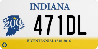 IN license plate 471DL