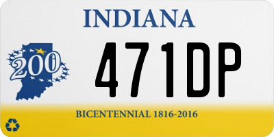 IN license plate 471DP