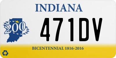 IN license plate 471DV