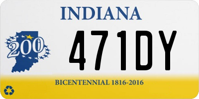 IN license plate 471DY