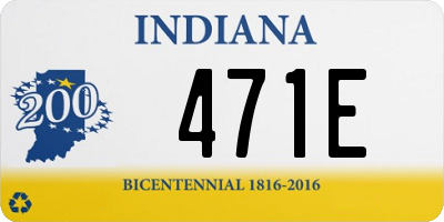 IN license plate 471E