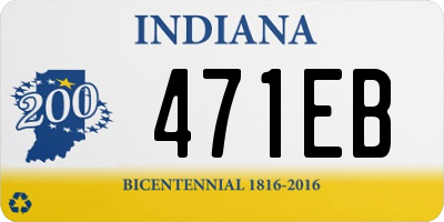 IN license plate 471EB