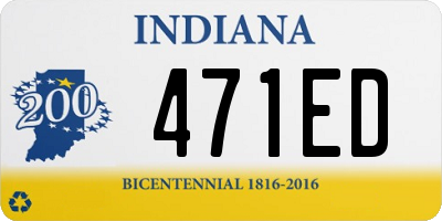 IN license plate 471ED