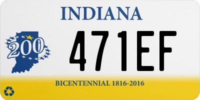 IN license plate 471EF