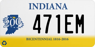 IN license plate 471EM