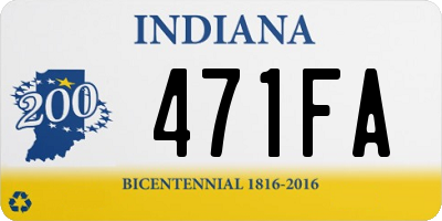 IN license plate 471FA