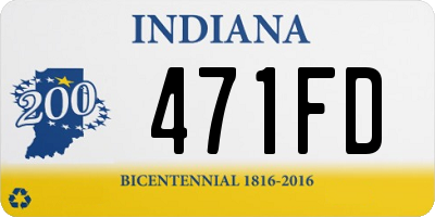 IN license plate 471FD