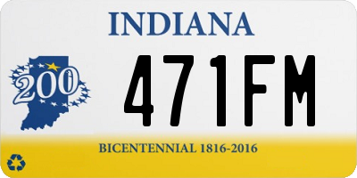 IN license plate 471FM