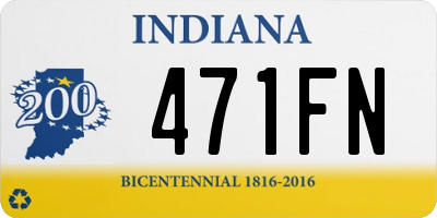 IN license plate 471FN