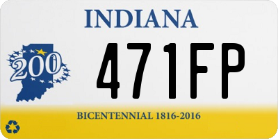 IN license plate 471FP