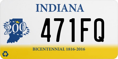 IN license plate 471FQ