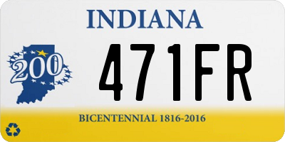 IN license plate 471FR