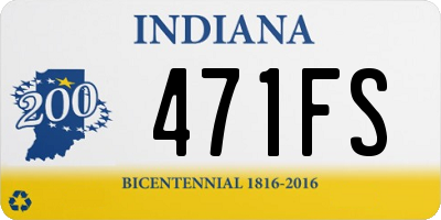 IN license plate 471FS