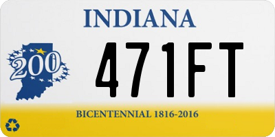 IN license plate 471FT