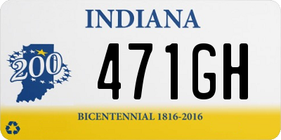 IN license plate 471GH