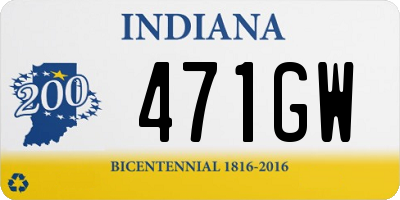 IN license plate 471GW