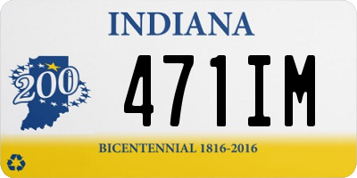 IN license plate 471IM