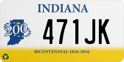 IN license plate 471JK
