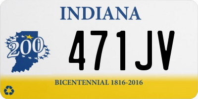 IN license plate 471JV