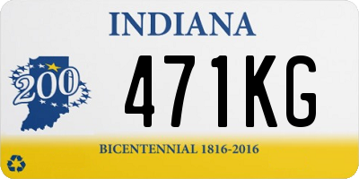 IN license plate 471KG