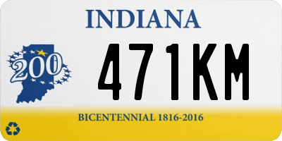 IN license plate 471KM