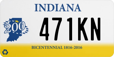 IN license plate 471KN