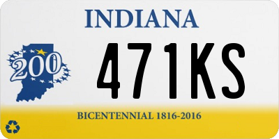 IN license plate 471KS