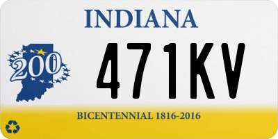 IN license plate 471KV