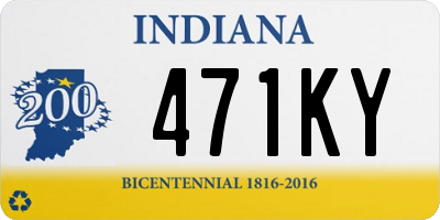 IN license plate 471KY