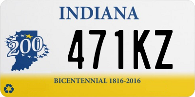 IN license plate 471KZ