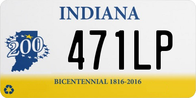 IN license plate 471LP